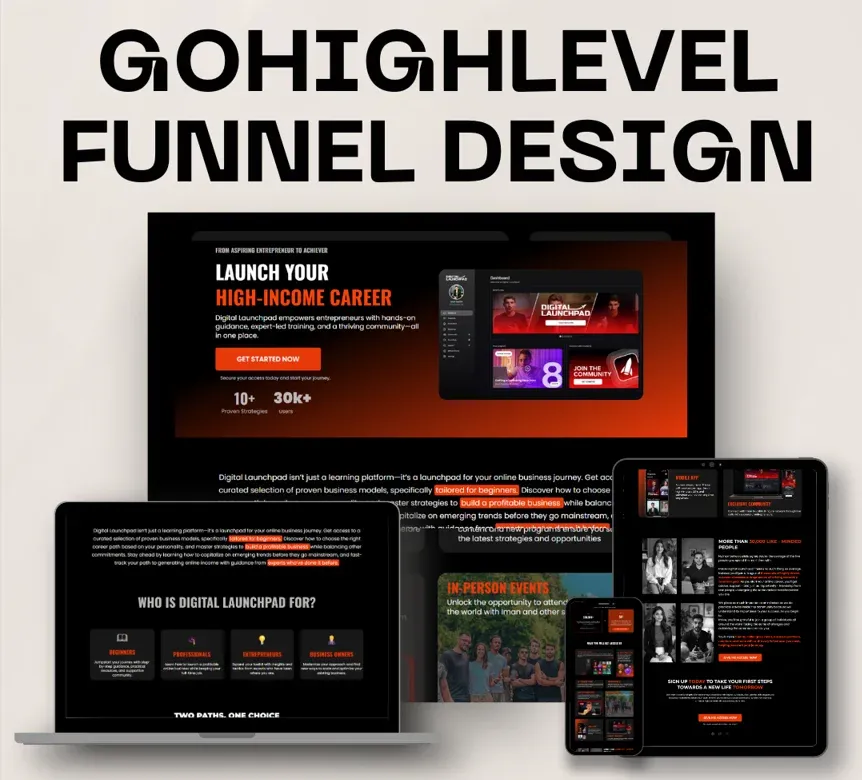High-income career launch funnel design
