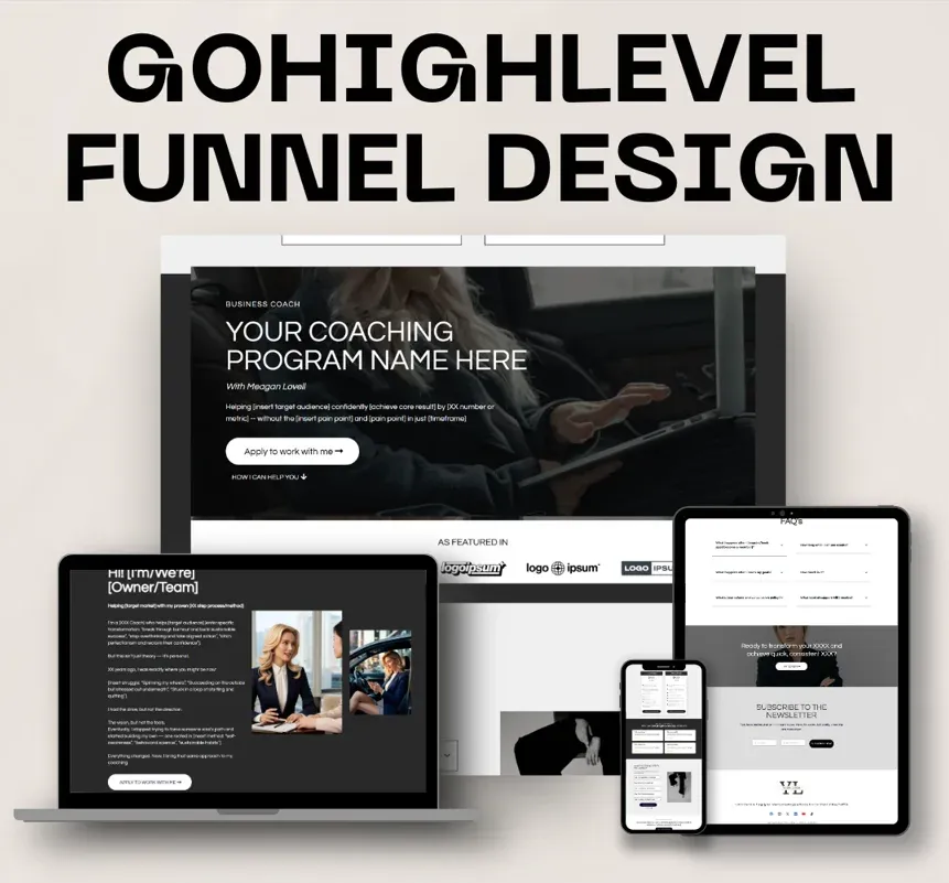 Coaching programme sales funnel design